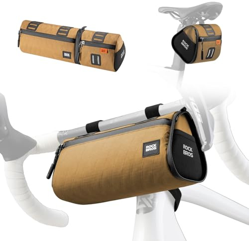 ROCKBROS 4-in-1 Fahrradtasche – Abnehmbare Lenkertasche, Rahmentasche, Satteltasche & Umhängetasche, Wasserabweisend und Robust, Bike Bag Vielseitig für Rennrad, MTB, Gravelbike & Alltag