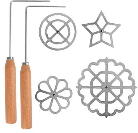 Juego de moldes de hierro de roseta - Molde de galletas Fabricante | Juego de moldes de gofres, molde de pastelería de galletas de impresión de pastel, fabricante de postres en