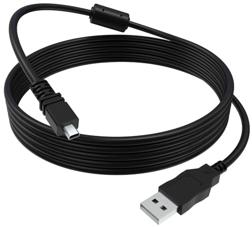 Replacement USB Data Transfer Charge Cable Cord Wire Compatible with Fujifilm X10 X20 XF1 Finepix S4500 S4200 S700 JX650 JX660 JX675 JX680 J10 J100 J12 J26 J27 J28 J29 J30 J32 J35 and More (6.5 feet)