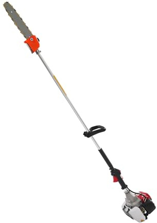 Kettensäge, 43CC Benzin-Kettensäge mit 1.25 kW 1.7 PS Motor, Drehzahl 8500 U/min, für Holzschnitt, Baumschnitt und Strauchschnitt