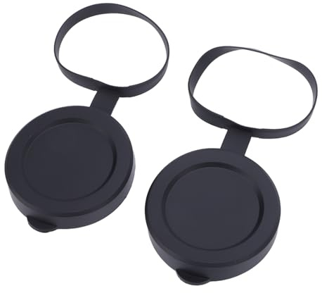 Naroote Rubber Protective Telescope Lens Caps 2Pcs Accurate Fit for 61-64mm Monocular Binocular, All Weather Safety for Outdoor Usage, Easy Attach and Remove for Maximum Lens Protection