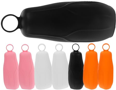 Copribottiglie da Viaggio in Silicone 8 Pezzi per Flaconi | Manicotto Elastico, Design Semplice e Creativo, Pratico da Usare, Avvolgimento Aderente per Contenere Bene