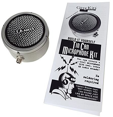Tin Can Microphone Kit - Build your own old-time Mic!