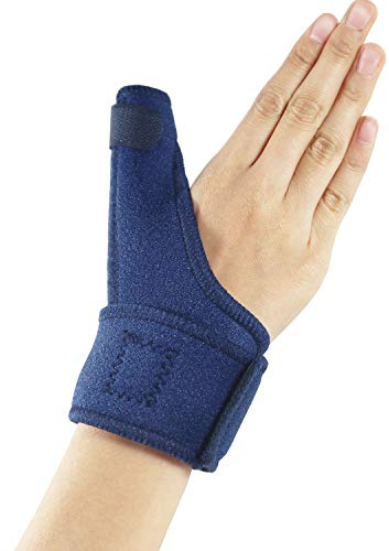 Hossom Thumb Splint, Thumb & Wrist Brace Best for Tenosynovitis/Arthritis/Sprained/Trigger Thumb, Fits Right & Left Hand use
