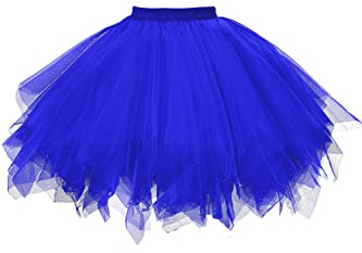 GOOBGS Damen 50er Ballettrock Ballet Tulle Mini Puffy Tutu | Women's 50er ballet tütü, Multi-layer tutu, Vintage Ballet Bubble Tulle, Petticoat Unterrock Skirts, Carnival Party Skirt