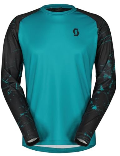 SCOTT Trail Storm Fahrrad Trikot lang Winter grün/schwarz 2024: Größe: XL (54/56)