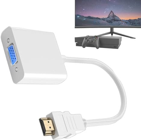 Adaptadores De Computadora Para Laptops,Adaptador De Computadora - Adaptador VGA a DisplayPort Adaptador de vídeo de alta velocidad,Adaptador multiusos VGA a DisplayPort, adaptador de monitor no bidir