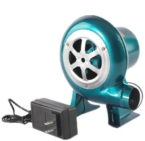Soffiatore Elettrico A Velocità Variabile - 220V Soffiatore Per Forgia A Carbone A Basso Rumore, Soffiatore Per Barbecue Ventilatore Centrifugo, Eccitatore Di Fiamma Accendifuoco Per Grill(60W)