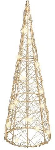 Pirámide de Navidad LED de 30 cm para decoración de Interior