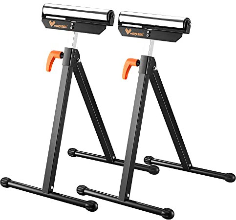 WORKESS Roller Support Stand 132 Lbs Load Capacity, Twin Pack WK-RS004T