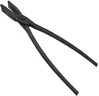 Tenaza de forja Pinzas de herrero Pinzas planas 30cm 500g Tenaza de forja Nariz plana Pinzas de herrero para la fabricación de cuchillos Forja del yunque del herrero