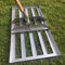SattesGrün Profi Edelstahl Rasen Rakel Lasercut Rakel zum Sanden Abziehen Levelingrake Flächenebner Leveler Lawnleveling Größe 75x35cm (ohne Stiel)