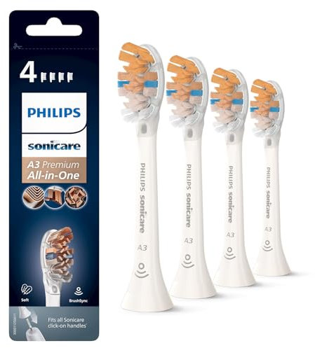 Philips Sonicare A3 Premium tout-en-un d'origine, tête de brosse à dents électrique de rechange - Produit ancien