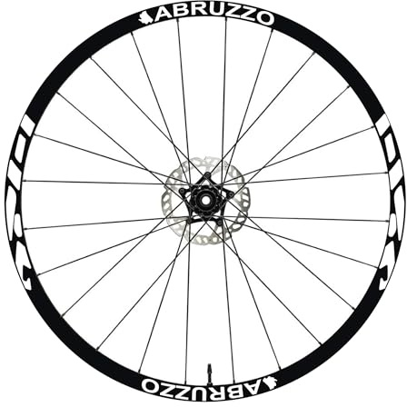 DualColorStampe® Aufkleber für Mountainbike, 66 cm (27,5 Zoll), 28-29 Zoll (66 cm) | Aufkleber für Mountainbike-Rad, bunt, selbstklebend, wasserdicht | Code B0207 (Weiß glänzend, 28-29 Zoll)