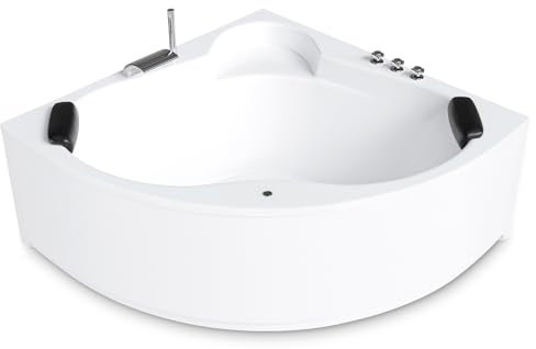 AQUADE Whirlpоol Badewanne Eckbadewanne 140x140 Komplettset cm Modell: Essen Hеrgеstellt in Dеutschland - Wählen Sie Ihre perfekte Acryl Wanne/Whirlpоol: Basic, Classic, Air-Relax, Lux