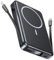 Powerbank für Magsafe, Magnetische Power Bank 10000mAh, Schnellladung Kabellose PD 20W Powerbank mit Integrierten Kabeln, Magnetisch powerbank für iPhone 16 15 14 13 12 Pro Max - Schwarz