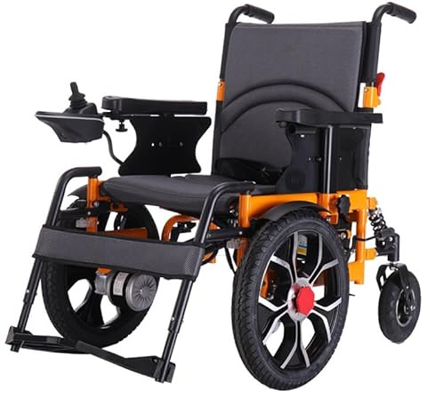 Fauteuil roulant électrique pliable avec portée de 25 km et capacité de 150 kg, léger pour les voyages et l'utilisation tout-terrain