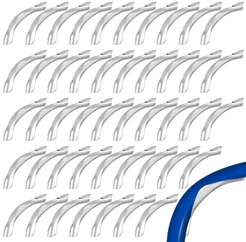 Otoolling 100 Pcs 3/4 Pex 90 Degree Bend Support Metal Pex Fittings Tubing Bend Supports Elbow Clamps Pipe Holder for Home Commercial Industrial Plumbing Heating Systems