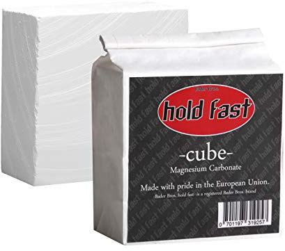 3er Pack hold Fast Chalk Cubes, 3 Stück zu je 56g Chalk, einzeln im Papierbeutel verpackt, Magnesiawürfel,