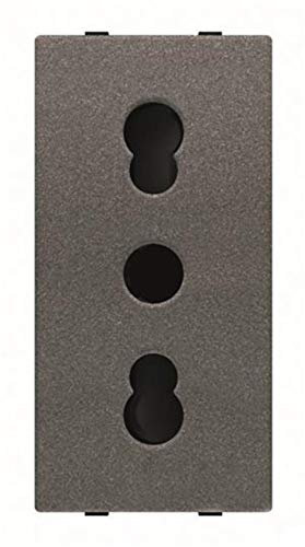 Niessen N2133 AN - Base enchufe 2 polos+tierra tipo italiano