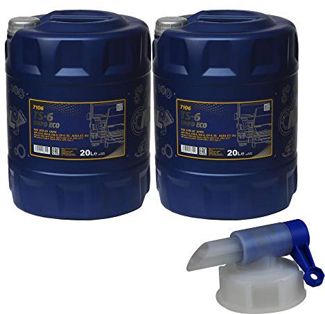 2x 20 Liter MANNOL TS-6 UHPD Eco 10W-40 API CI-4/SL Motoröl synthetisch Engine Oil