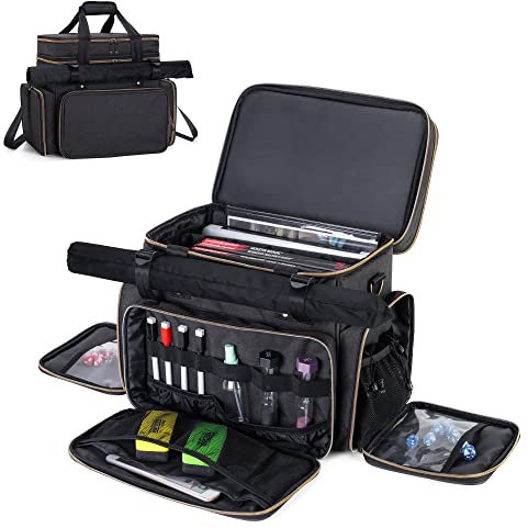 Trunab DND Tasche für Tabletop RPG Adventurer's Travel Game, Reisetasche für Battle Mat, Kapazität mit Dungeons und Dragons, Geeignet für Handbuch, DND Dice
