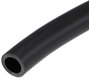 sourcing map - Tubo per olio lubrificante, diametro interno 7 mm x diametro esterno 10 mm, 1 m, tubo in gomma per acqua nero