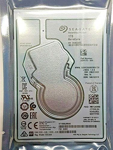 1 TB SATA Barracuda ST1000LM049 7200rpm 128MB 2.5 Inch Internal Hard Drive