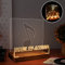 YuanDian Now Playing - Supporto per dischi in vinile, con luci a LED, supporto in legno acrilico per album in vinile
