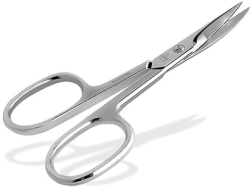 Ciseaux à ongles de qualité supérieure avec surface de coupe incurvée tranchante en acier inoxydable - Pour manucure, pédicure, pédicure, soin des pieds et des ongles