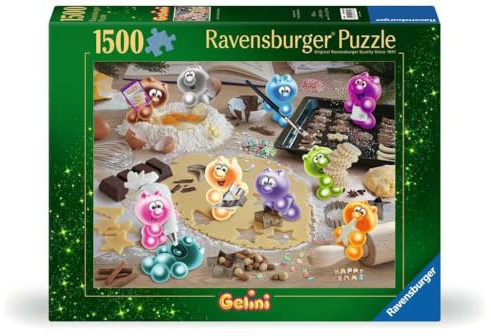 Ravensburger Puzzle 12000725 - Gelinis Weihnachtsbäckerei - 1500 Teile Puzzle für Erwachsene und Kinder ab 14 Jahren, Weihnachts-Puzzle