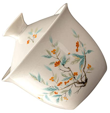 LIFKOME Taza De Cerámica Retro Taza Para Infusiones Con Tapa Porcelana Creativa