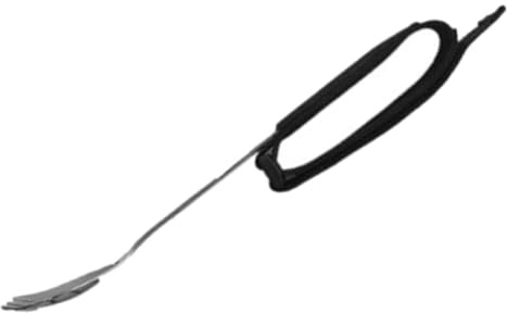 Cuchara Tenedor Antideslizante de Acero Inoxidable para Comer | Nylon Ligero, Fácil de Agarrar, Uso Cómodo y Ahorro, para Manos Temblores y Personas Mayores