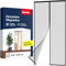 GAUDER Moustiquaire Magnétique pour Porte (100 x 220 cm) Noir | Rideau Anti-Moustiques Aimanté Sans Perçage | Protection Contre les Insectes pour Balcon & Terrasse | Fermeture Automatique
