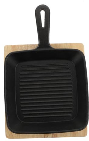 IMIKEYA Square Iron Cast Iron Outdoor Camping Pot Kitchen Supply Storage Wall Hanging