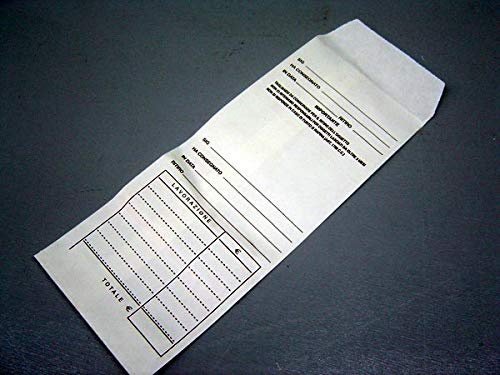 Buste per Riparazioni, Formato Ricevuta, 200 Pezzi, Bianco