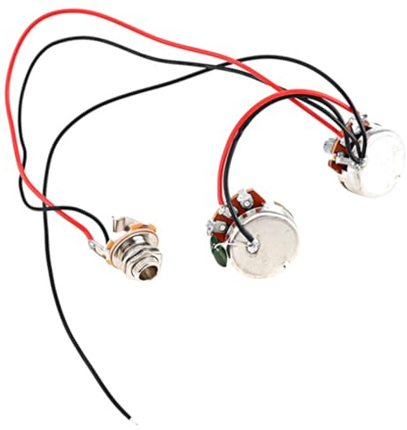 Yardwe Praktische Bass Schaltung Metall Bass Vorverstärker mit Einfacher Installation und Bequemem Ausbau für Gitarrenpart Zubehör