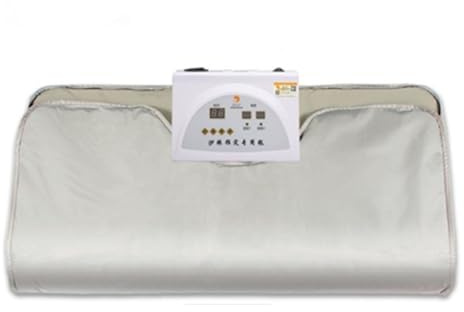 Kit de sauna à domicile, Couverture de Sauna à infrarouge lointain, 2 zones, couverture de Sauna en sapin for perte de poids, for la sécurité de la forme du corps, amincissante, Fitness for femmes(Sil