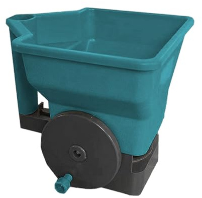 KESOTO Distributeur Manuel D'engrais à Manivelle pour Jardin et Cour, Bleu