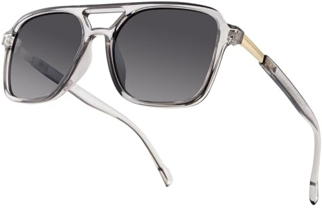 OKH Gafas de Sol Polarizadas para Hombre y Mujer – Montura Cuadrada Clásica, Ligeras, Protección UV400