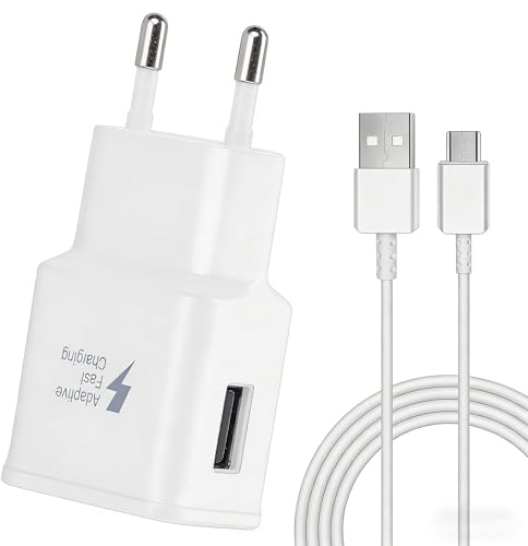 Caricatore USB,Caricabatteria Ricarica Rapida per Samsung Galaxy A16 A15 A14 A13 A20e A25 A34 A36 A51 A54 A55 A56 S8 S9 S10 S20 S21 FE Plus Z Flip3, Caricatore Cellulare con 1,5m Cavo USB Tipo C | Caricatore rapido per Samsung Galaxy A13 A12 A07 A06 A05s A04s A52 A52s A51 A32 A20e S10 S9 S8, Z Flip5 4