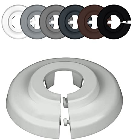 FUX 2 St. Heizungsrohr Rosette 15mm Abdeckung Verkleidung - Einzelrosetten