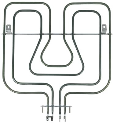 LUTH Premium Profi Parts Resistencia de Horno Calor Superior Grill 800W + 1650W 230V Compatible con AEG Electrolux Privileg Zanussi 3570411037 357041103 Pieza de Repuesto para Horno Cocina