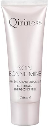 Qiriness - CC Crème - Soin Bonne Mine Gel Teinté - Pigments Microencapsulés, Acide Hyaluronique, Taurine Végétale - Pour le Visage - Tous Types de Peaux - Transparent - 50 ml