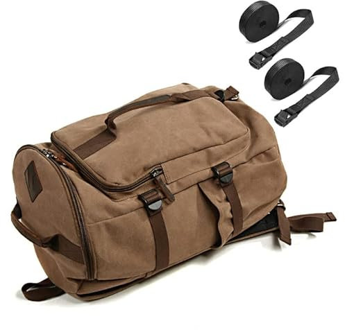 Motorrad Gepäckrolle Craftride VG5 Hecktasche Vintage 30Ltr inkl. Spanngurte braun