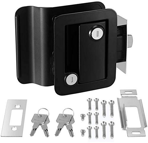 Serratura per porta camper, Chiusura del blocco per porta camper Serratura per porta d'ingresso per camper aperta interno e esterno Kit di Attrezzi per serratura per camper, rimorchio, yacht, caravan