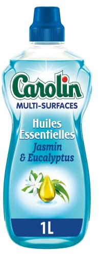 Carolin Nettoyant Multi-Surfaces Huiles Essentielles Jasmin et Eucalyptus 1 L