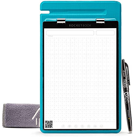 ROCKETBOOK Orbit Legal Pad Executive - Blocco legale riutilizzabile intelligente, colore: foglia di tè, a righe/griglia a pois