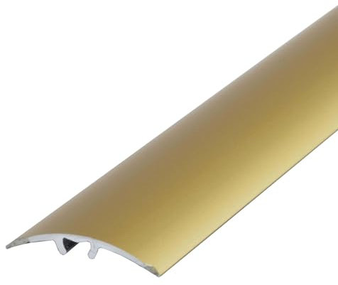 Dalsys Profilo di transizione, profilo di adattamento 180cm x 30mm per avvitamento incl. materiale di fissaggio, in alluminio, oro