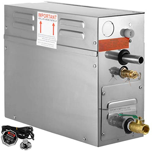 Vapore per Bagno Sauna 6Kw con Display Digitale A LED Generatore per Bagno di Vapore Generatore per Bagno Turco 6Kw per Spa Domestica Generatore di Vapore con Controllo del Tempo Portatile